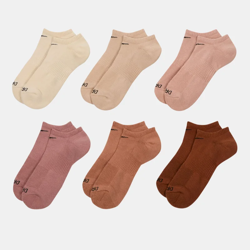 Nike Men’s Everyday Plus Cushioned No-Show Socks (6 Pack)